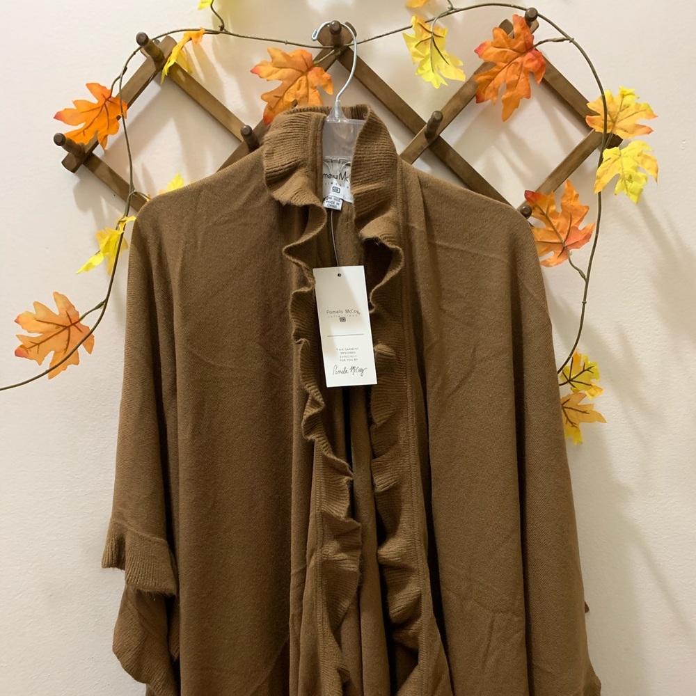 Poncho Brown/Tan